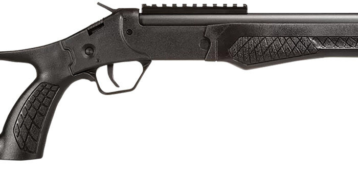 Rossi SSPS45-BK Tuffy Single Shot 45 Colt (LC)/410 Gauge (3" Chamber) 1rd 16.50", Black, Thumbhole Pistol Grip Stock with Shell Holder, Overmolded Grip, Front Iron Sight, Optics Mount