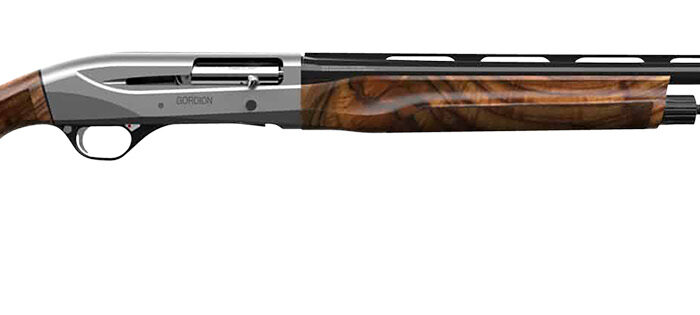 Retay USA GOR20GRYCON28 Gordion  Full Size 20 Gauge Semi-Auto 3" 4+1 28" Matte Black Vent Rib Barrel, Gray Cerakote Aluminum Receiver, Turkish Walnut Stock, Right Hand
