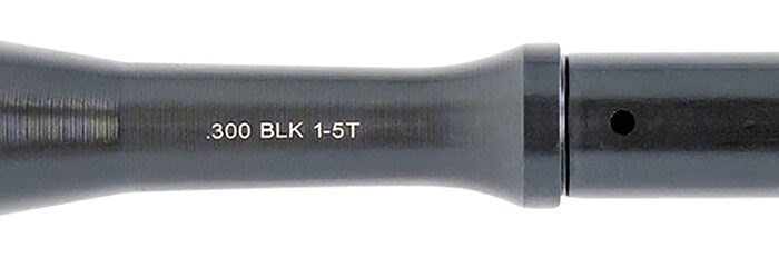 Faxon Firearms 15B35P7NGQ5RNP3 Match Series Gunner 300 Blackout 7.50" QPQ Black Nitride 416R Stainless Steel Recessed Target Crown Steel Barrel