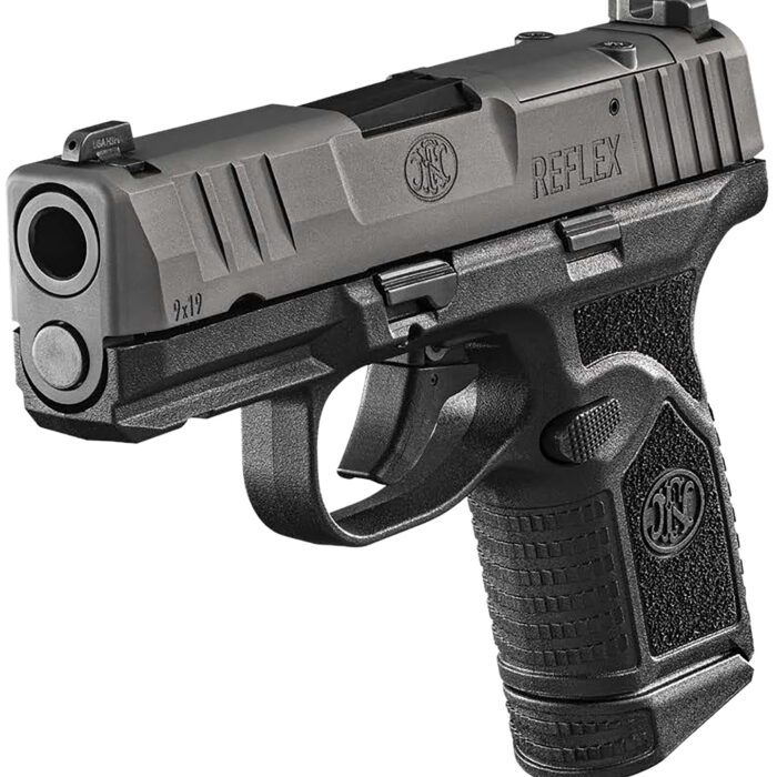 FN 66101418 Reflex MRD 9mm Luger 15+1 11+1 3.30" Micro-Compact Frame Black PVD Optic Ready/Serrated Steel Slide w/Picatinny Rail Stippled Grip Ambidextrous