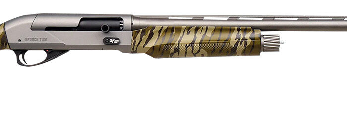 Gforce Arms GFTWO1228MO1 Two  12 Gauge Semi-Auto 3" 28" Bronze Cerakote Vent Rib Barrel, Bronze Cerakote Receiver, Adj Shim Mossy Oak New Bottomland Synthetic Stock
