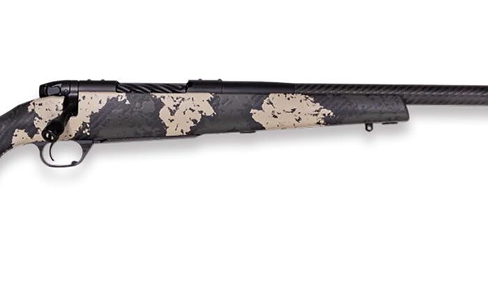 Weatherby MGS01N7MMBR2B Mark V Backcountry Guide 7mm BC BSF Carbon Graphite Black Cerakote/Peak 44 Blacktooth Exposed Carbon Fiber w/ Olive Green/Backpack Sponge Stock