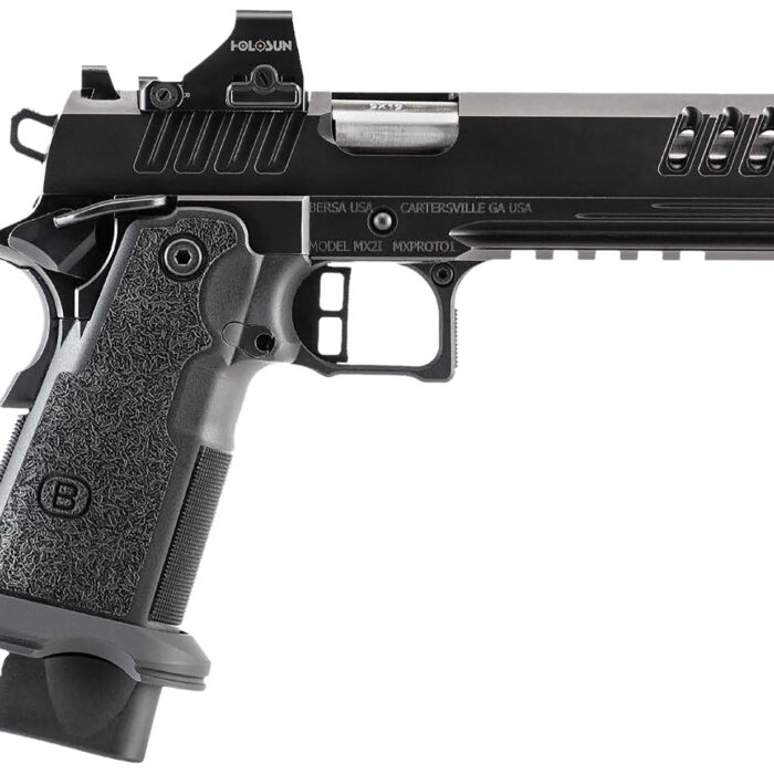 Talon Armament M2XIO5BBFN M2XI  9mm Luger 22+1 5" Match Grade Bull Barrel, QPQ Tenifer Cerakote Lightening Cut/Optic Cut/Serrated Steel Slide & Frame w/Beavertail & Picatinny Rail, Black Polymer Grip