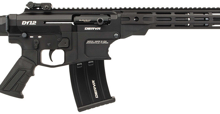 Derya Firearms DY1220CAUS  DY12 12 Gauge Semi-Auto 5+1 20" Threaded Barrel 7075-T6 Aluminum Receiver Mil-Spec Pistol Grip