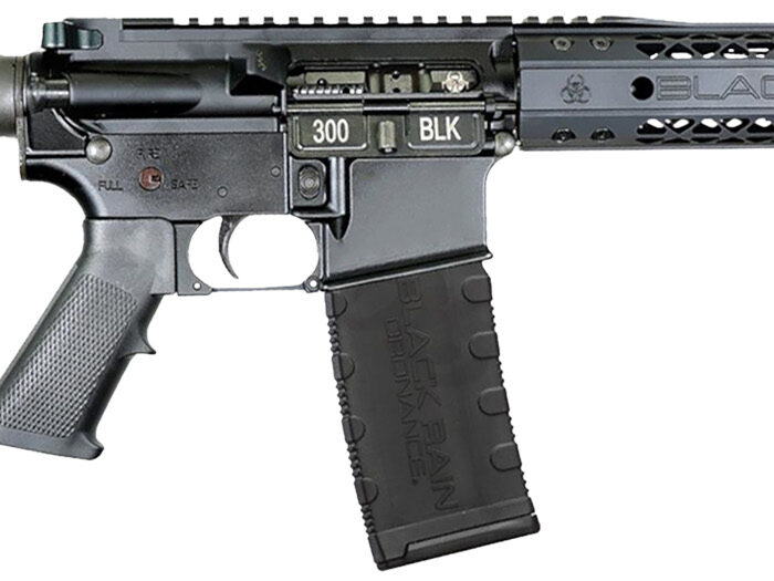 Black Rain Ordnance  Spec15  300 Blackout 30+1 10.50" Black Nitride Steel Barrel, 10" M-LOK Handguard, Black Anodized Aluminum Picatinny Rail Receiver, Tactical SBA3 Brace, Black G.I. Grip
