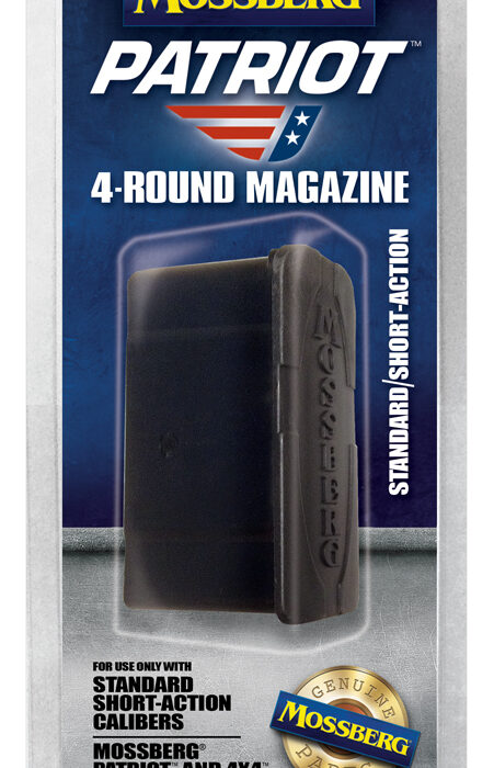 Mossberg 95347 Drop Box Magazine Patriot 5rd 6.5 Creedmoor/308 Win/7mm-08 Rem/243 Win Fits Mossberg 4x4 Short Action Black Polymer