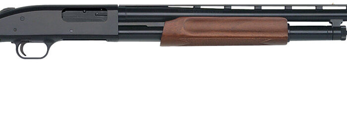 Mossberg 50120 500 All Purpose Full Size 12 Gauge Pump 3" 5+1 28" Blued Vent Rib Barrel, Blued Integral Scope Mount Steel Receiver, Fixed Hardwood Stock, Right Hand, Accu-Set Chokes