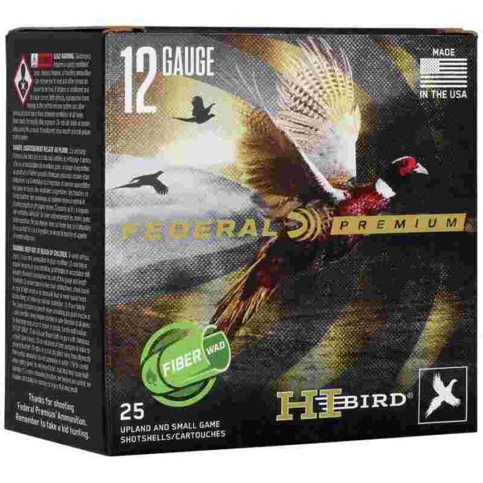 Federal Hi-Bird Fiber Wad Shotshells 12ga 2-3/4" 1-1/4oz 1330fps #6 25/ct