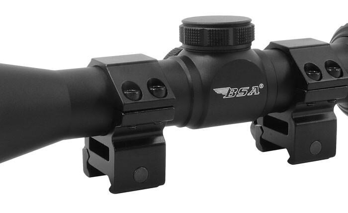 BSA Optix Rifle Scope 3-9x Mag. 40mm Obj BDC-8 Reticle - Clam Pack