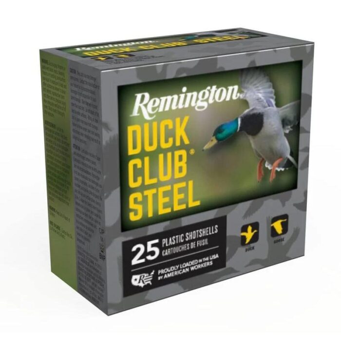 Remington Duck Club Steel Shotshells 12ga 3" 1-1/4oz 1400 fps #2 25/ct