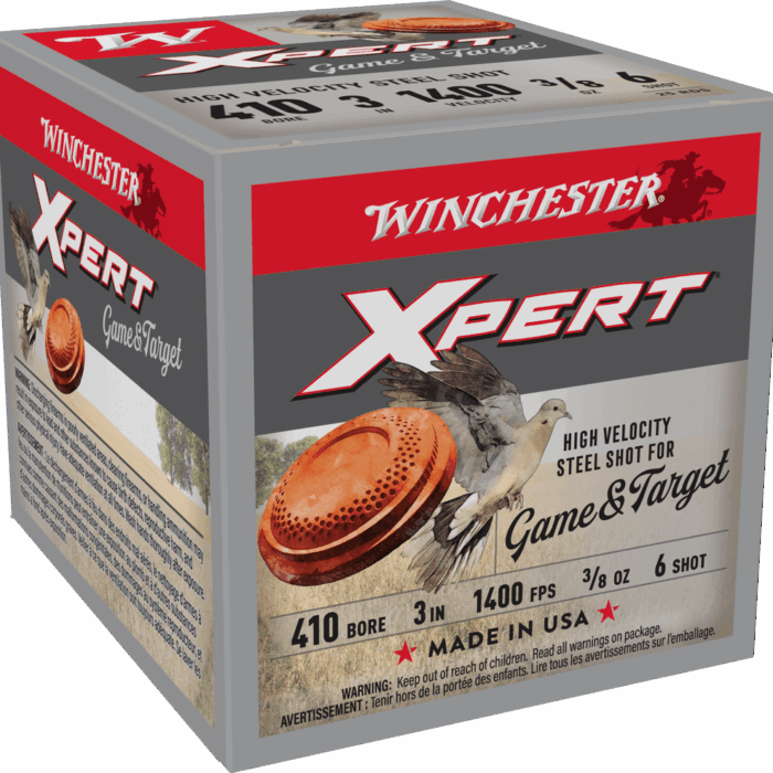 WINCHESTER XPERT STEEL HV 410G 3/8OZ #6 SHT 25RD BX 250RD CASE