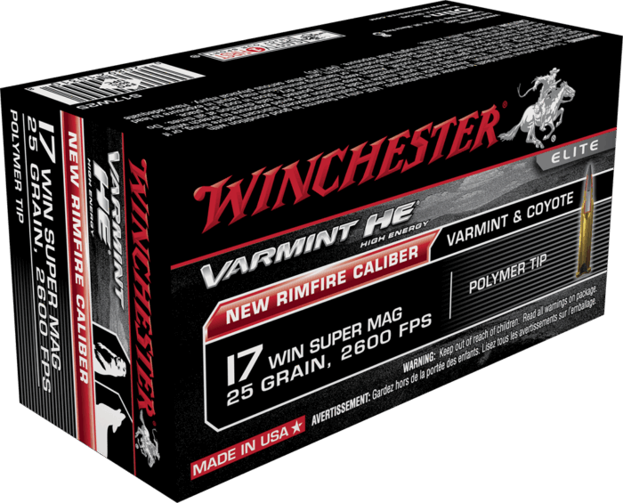 WINCHESTER VARMINT HV 17WSM 25GR POLY TIP 50RD BX 500RD CASE