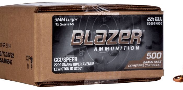 BLAZER BRASS 9MM 115G FMJ 500RD CASE