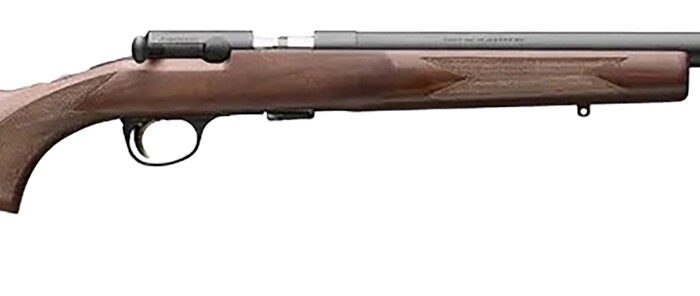 Browning 025253270 T-Bolt Target SR 17 HMR 10+1 20" Matte Blued Heavy Bull Threaded Barrel, Drilled & Tapped Matte Blued Steel Receiver, Grade I Black Walnut Target Style Fixed w/Raised Comb Stock