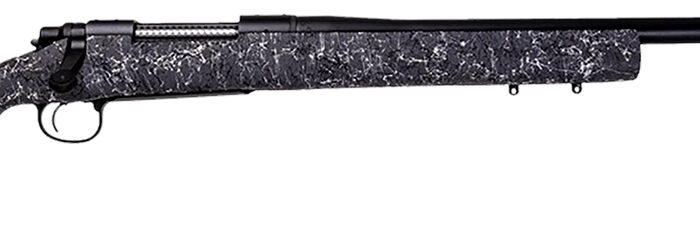 Remington Firearms (New) R84170 700 Long Range Full Size 6.5 Creedmoor 4+1 26" Matte Black Heavy Threaded Barrel, Drilled & Tapped Steel Receiver, Grey w/Black & White Web HS Precision Synthetic Stock