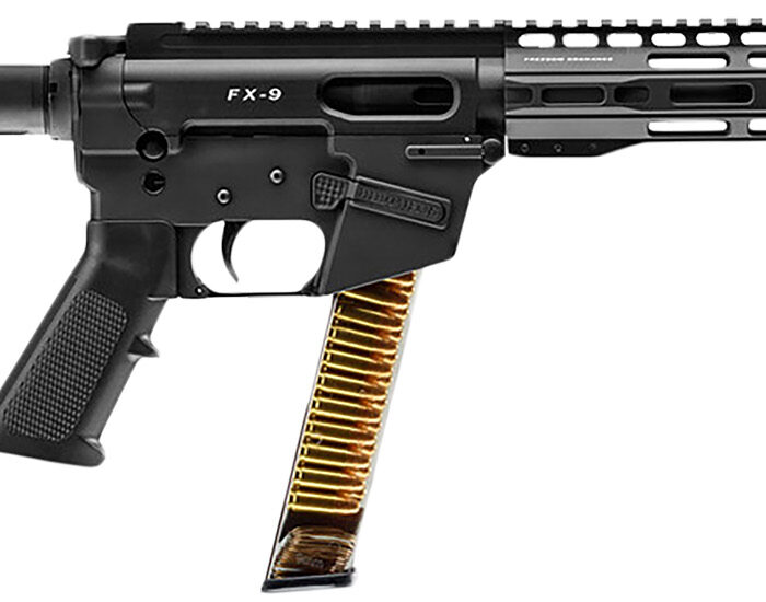 FREEDOM ORDNANCE FX9P10S FX-9  9mm Luger 31+1 10" Black Nitride Steel Barrel, M-LOK Handguards, Black Anodized Aluminum Picatinny Rail Receiver, Black SBA3 Brace, AR15 Grips, Right Hand