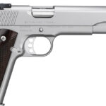 Kimber Mfg, Inc 3000373 Target Long Slide 45 ACP 7+1 6" Stainless Match Grade Barrel, Satin Silver Long/Serrated Stainless Steel Slide, Satin Silver Stainless Steel Frame w/Beavertail, Rosewood Grip 1 170547