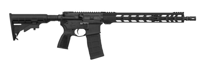 ZRO Delta 223WYBR012 ZRO1 Ready Series Full Size 223 Wylde 30+1 16" Black Nitride Threaded Barrel, Black Aluminum Receiver, M-LOK Handguard, Adjustable Black Synthetic Stock, Black A2 Grip