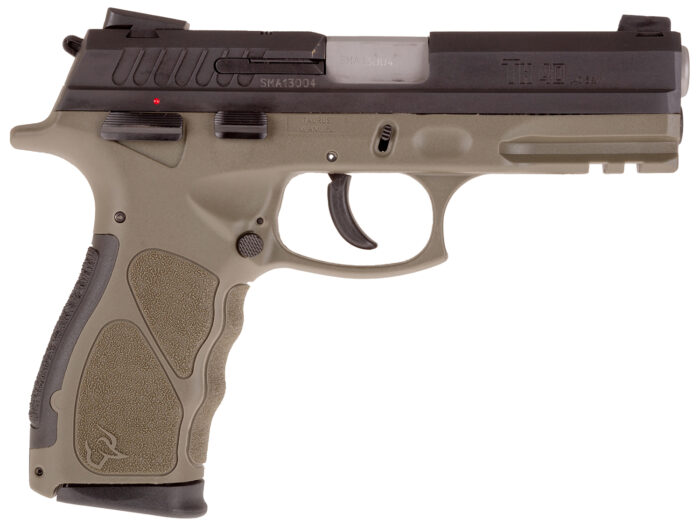 Taurus 1-TH40041O TH  Full Size Frame 40 S&W 15+1 4.25" Matte Stainless Steel Barrel, Matte Black Alloy Steel Serrated Slide, OD Green Polymer Frame