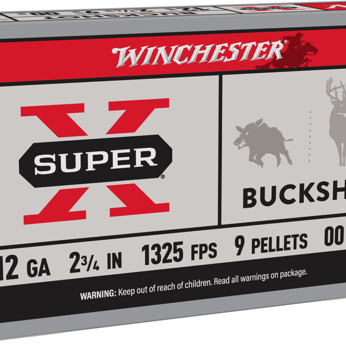 Winchester Ammo XB1200 Super X  12Gauge 2.75" 9Pellets 00Buck Shot 5 Per Box/50 Case