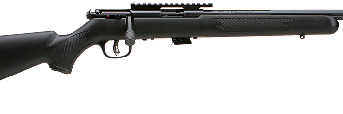Savage Arms 28702 Mark II FV-SR Full Size 22 LR 5+1 16.50" Matte Black Fluted Threaded Barrel, Matte Black Picatinny Rail Carbon Steel Receiver, Matte Black Fixed Synthetic Stock, Right Hand