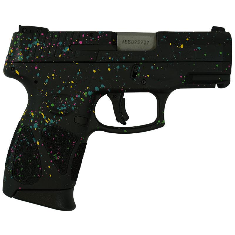 Taurus G2C Custom "Multi-Color Paint Splatter" Handgun 9mm Luger 12rd Magazines (2) 3.2" Barrel 3 Taurus G2C Custom "Multi-Color Paint Splatter" Handgun 9mm Luger 12rd Magazines (2) 3.2" Barrel