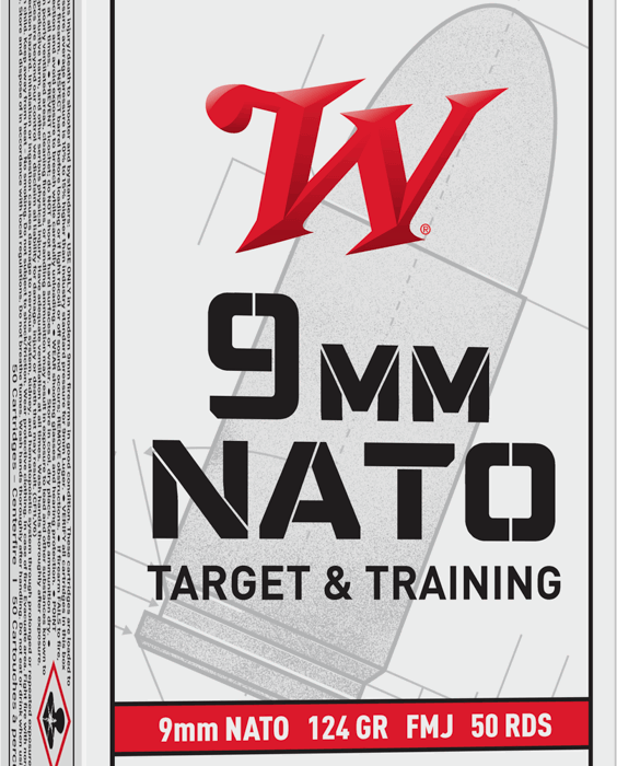 WINCHESTER 9MM 124GR FMJ 50RD BX 500RD CASE