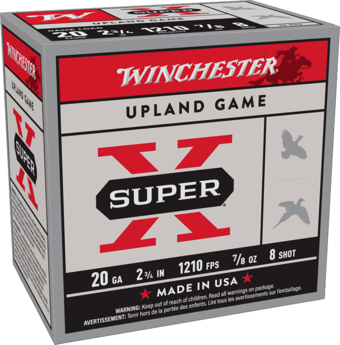 WINCHESTER 20G 2-3/4" #8 SPR X UPLAND 7/8OZ 25RDS