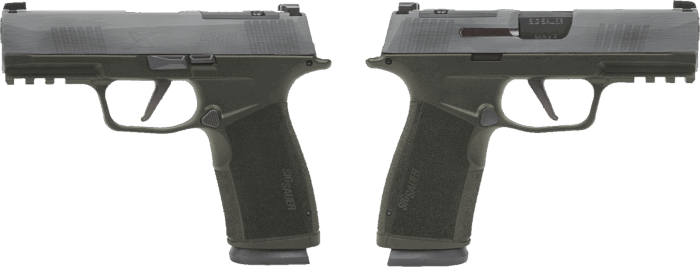 SIG SAUER P365 X-MACRO 9MM PSTL 3.7" CRUSHED SILVER BATTLEWORN 2-17RD MAGAZINES