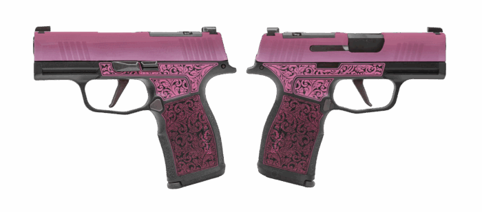 SIG SAUER P365X LADY BUG 9MM PSTL 3.1" BBL 2-12RD MAGS, OPTC PLTE COVER