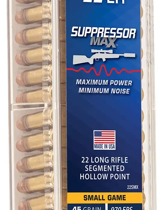 CCI 22LR 45 GR SUPPRESSOR MAX SEG HP 100RD/BX 500RD/BRICK 50BX/CS