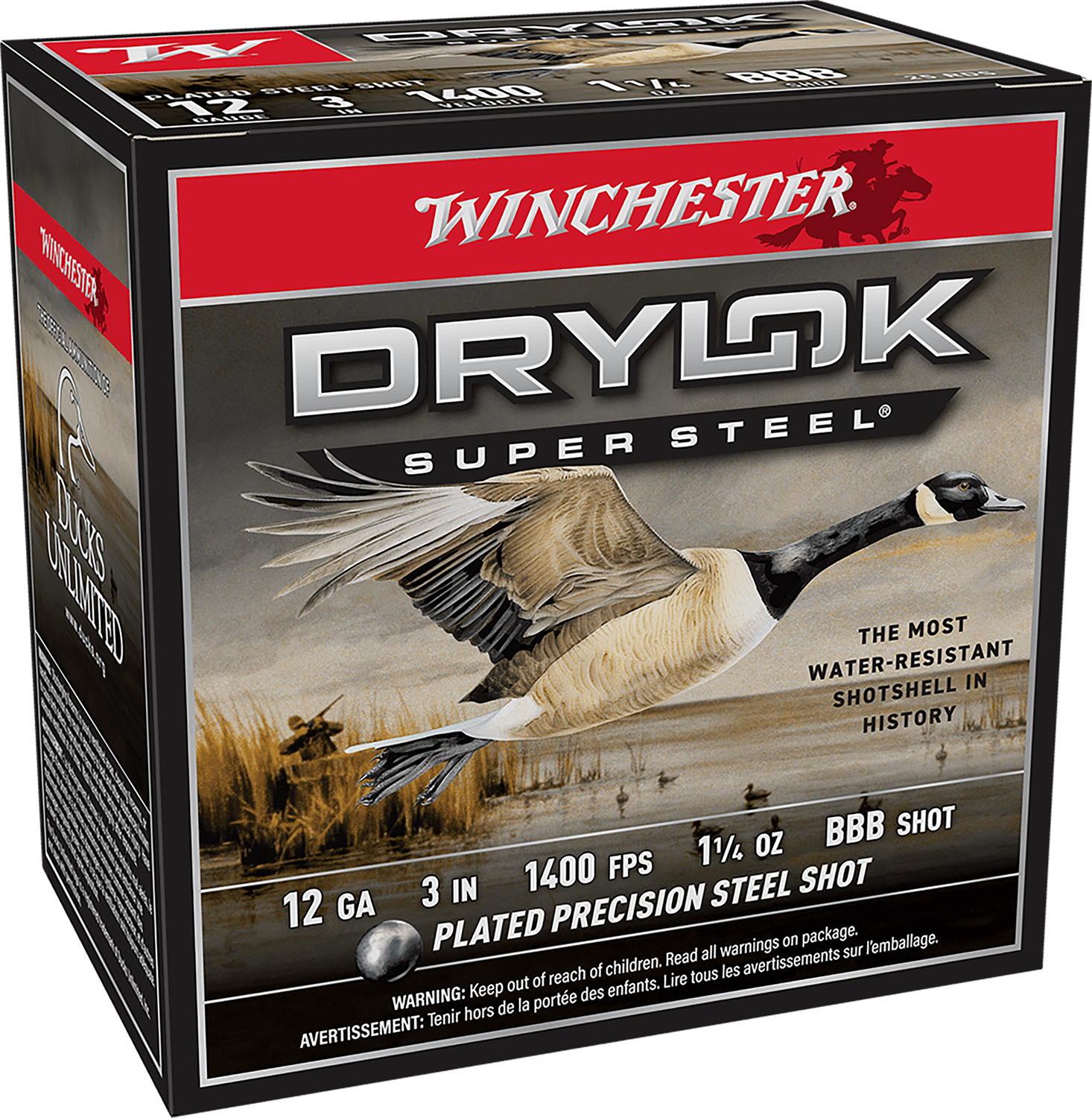 Winchester Ammo XSC123BBB Drylok Super Steel Magnum 12Gauge 3" 1 1/4oz BBBShot 25 Per Box/10 Case 3 Winchester Ammo XSC123BBB Drylok Super Steel Magnum 12Gauge 3" 1 1/4oz BBBShot 25 Per Box/10 Case