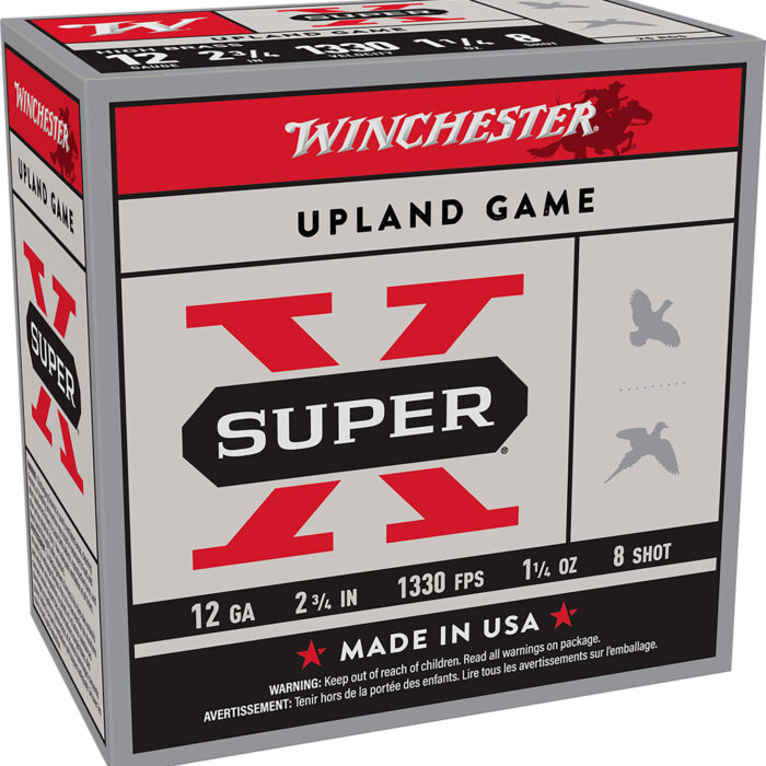 Winchester Ammo X128 Super X Heavy Game Load High Brass 12Gauge 2.75" 1 1/4oz 8Shot 25 Per Box/10 Case