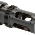 Griffin Armament GATMHC556 Taper Mount Hammer Comp Black Stainless Steel with 1/2"-28 tpi Threads, 1.94" OAL & 1.08" Diameter for 22 Cal 2 120556