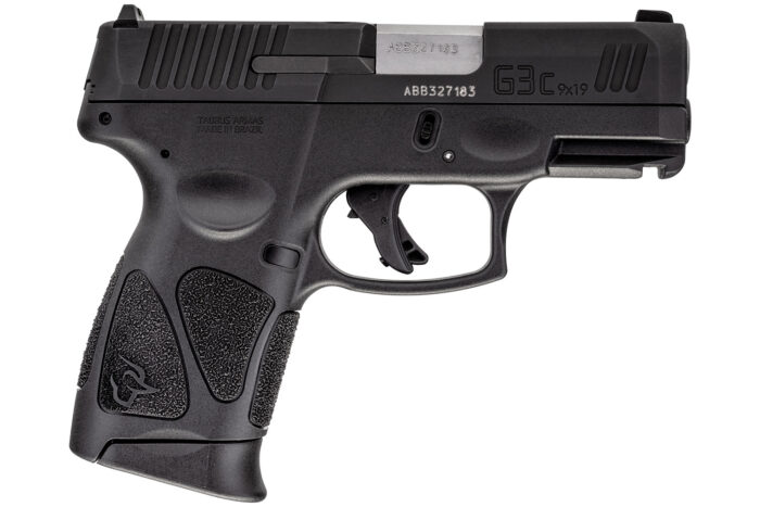 Taurus 1G3C9312X12 G3C  Compact Frame 9mm Luger 12+1 3.26" Matte Stainless Steel Barrel, Matte Black Tenifer Serrated Steel Slide, Black Polymer Frame w/Picatinny Rail, Black Polymer Grip, Right Hand