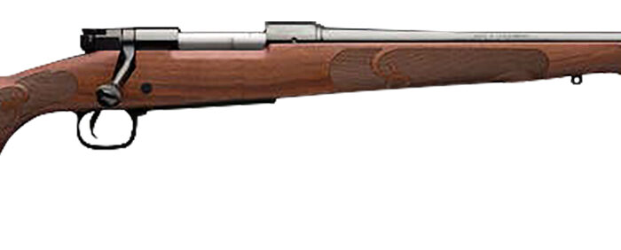 Winchester Guns 535200299 Model 70 Featherweight 6.8 Western 3+1 Cap 24" Brushed Polish Blued Rec/Barrel Satin Walnut Fixed with Feather Checkering Stock Right Hand with MOA Trigger System (Full Size)
