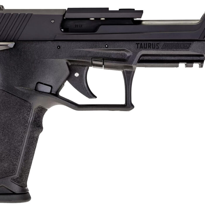 Taurus 1TX22C15110 TX22 Competition 22 LR 10+1 5.25" Threaded Bull Barrel, Overall Black Finish, Hard Coat Anodized Aluminum Optic Cut/Serrated Slide, Polymer Frame w/Picatinny Rail, Polymer Grips