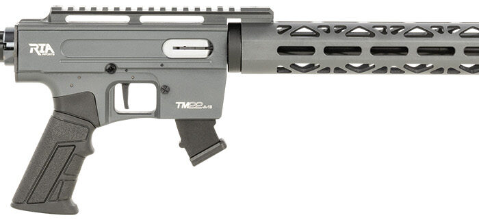 Rock Island TM2218SGREY TM22  22 LR 10+1 18" Barrel, Threaded Muzzle, Exclusive Sniper Gray Anodized Metal Finish, 7075-T6 Aluminum Receiver, M-Lok Handguard, Synthetic Stock
