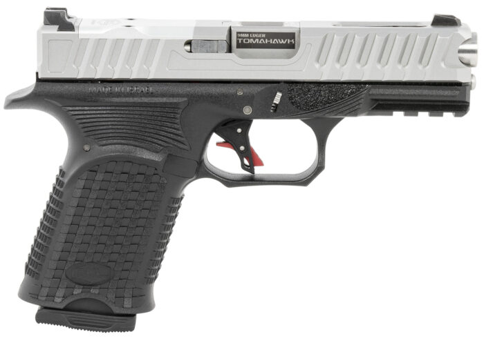 Bul Armory AXECTOMASLV9US Axe Tomahawk C 9mm Luger 15+1 4.02" Fluted Barrel, Polymer Frame w/Picatinny Acc. Rail, Optic Cut Stainless Steel Slide