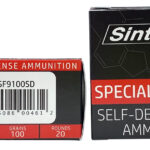 SinterFire Inc SF9100SD Special Duty (SD) 9mmLuger 100gr Lead Free Frangible Hollow Point 20 Per Box/10 Case 1 145256
