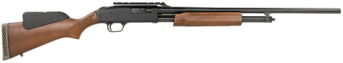 Mossberg 54233 500  20 Gauge 5+1 24" Fully Rifled Cantilever Barrel, Blued Barrel/Receiver, Wood Dual Comb Stock, Integral Scope Base, Manual  Safety