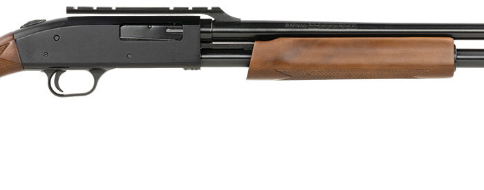 Mossberg 54233 500  20 Gauge 5+1 24" Fully Rifled Cantilever Barrel, Blued Barrel/Receiver, Wood Dual Comb Stock, Integral Scope Base, Manual  Safety