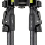 Mdt Sporting Goods Inc 105561GRN GRND-POD Green/Black 4.50"-9" Carbon Fiber/Aluminum, Adj. Throw Lever, 4 Leg Postitions, Fits ARCA Rail & RRS Dovetail 2 157606