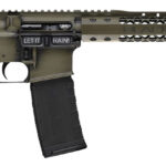 Black Rain Ordnance BROWTPBGB Spec 15+ We The People 5.56x45mm NATO 30+1 16", Green Battleworn with Deep Engraving, 15" Slim M-LOK, Magpul Grip/Carbine Stock, Castle Flash Hider 2 158561