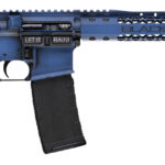 Black Rain Ordnance BROWTPBLB Spec 15+ We The People 5.56x45mm NATO 30+1 16", Blue Battleworn with Deep Engraving, 15" Slim M-LOK, Magpul Grip/Carbine Stock, Castle Flash Hider 1 158563