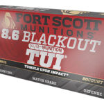 Fort Scott Munitions 86BLK285SCV2SS Tumble Upon Impact (TUI) 8.6Blackout 285gr Solid Copper Spun 20 Per Box/10 Case 1 159664