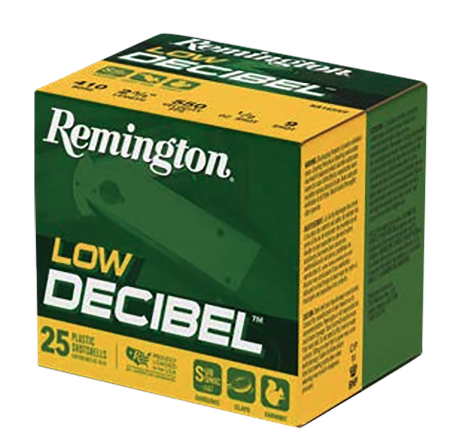 Remington Ammunition R20740 Low Decibel 410Gauge 2.50" 9Shot 25 Per Box/10 Case 3 Remington Ammunition R20740 Low Decibel  410Gauge 2.50" 9Shot 25 Per Box/10 Case