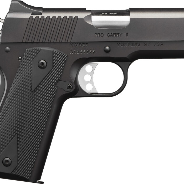 Kimber Mfg.,inc 3200051CA Pro Pro Carry II (CA) 45 ACP 7+1 4" Steel Slide Matte Black/Black Synthetic Double Diamond Checkering Grip