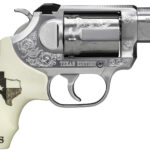 Kimber Mfg, Inc 3400028 K6S Texas Edition DA/SA 357 Mag 6 Shot 2" Brushed Stainless Steel Barrel & Cylinder, Brushed Stainless Steel Frame, Bonded Ivory Grip, Exposed Hammer 1 170593