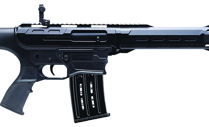 Charles Daly 930411 AR-12A  12 Gauge Semi-Auto 3" 5+1 18.50" Black Steel Barrel, Black Picatinny Rail Aluminum Receiver, Black Adj w/Pistol Grip Synthetic Stock